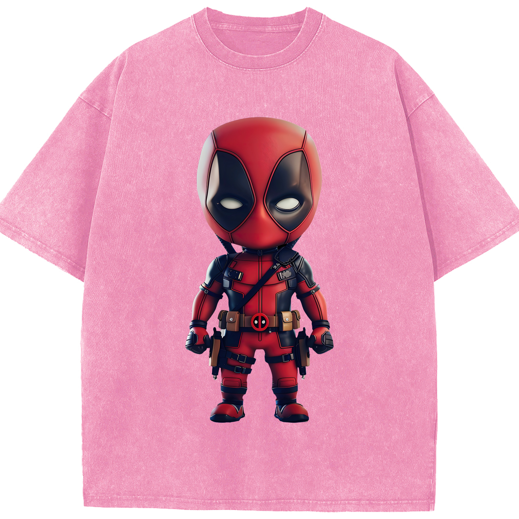 （画像用） Deadpool デッドプール 綿100% ヴィンテージ風 半袖Tシャツ（フロントプリント）